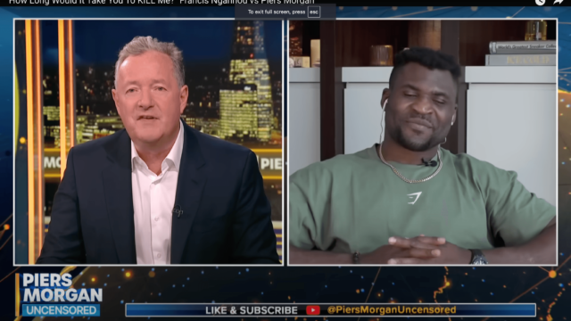 Francis Ngannou vs Piers Morgan-Cameraman